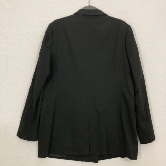 J. Crew Women's Black Wool Blend Long Line Jacket Blazer size 14 Office Career - Picture 8 of 10